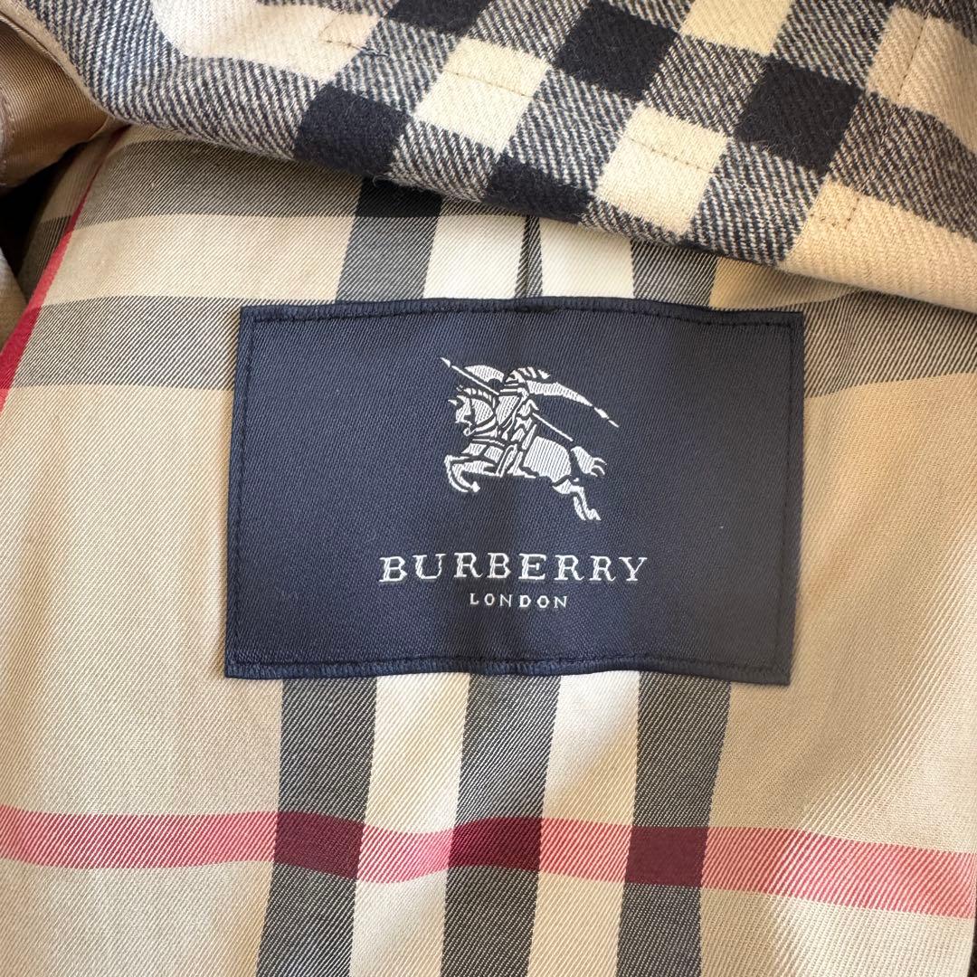 美品　バーバリーロンドン　トレンチコート　ライナー　メガチェック　黒　Lサイズ
