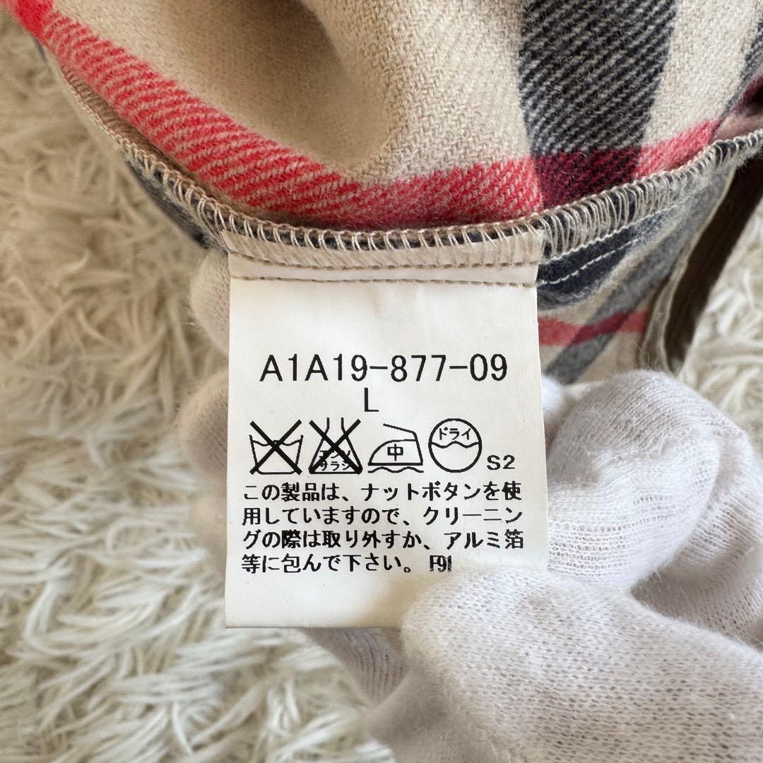 美品　バーバリーロンドン　トレンチコート　ライナー　メガチェック　黒　Lサイズ