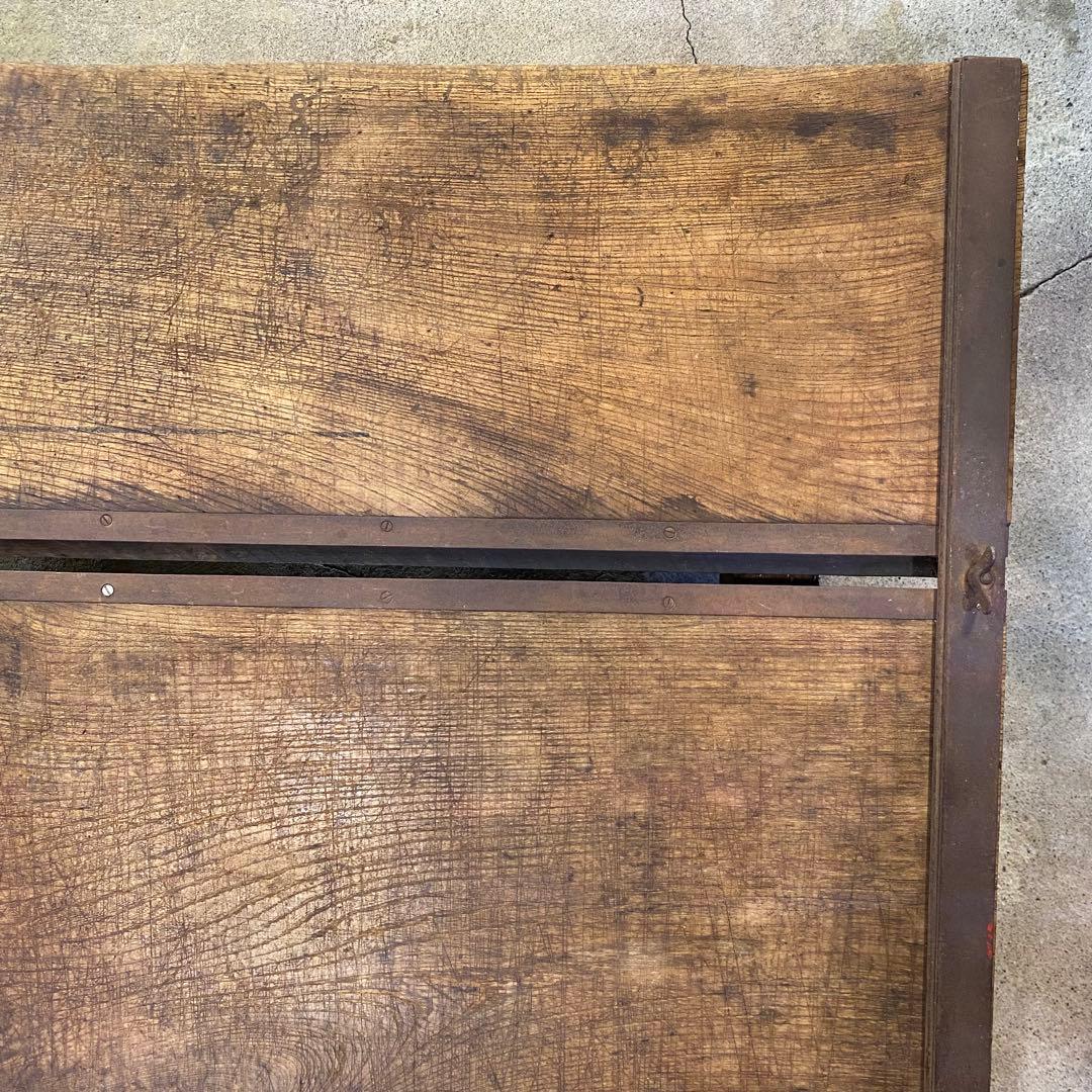 欅材ローテーブル キャスター付き 展示台 アンティーク