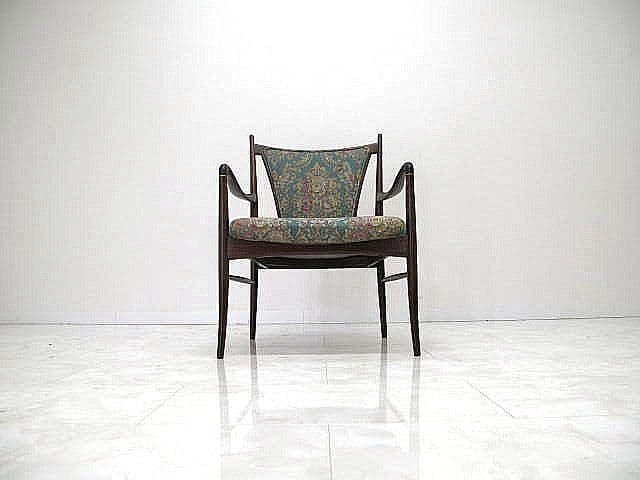 希少モデル オールドマルニ 最高級ライン「ショパン」花梨無垢材アームチェア