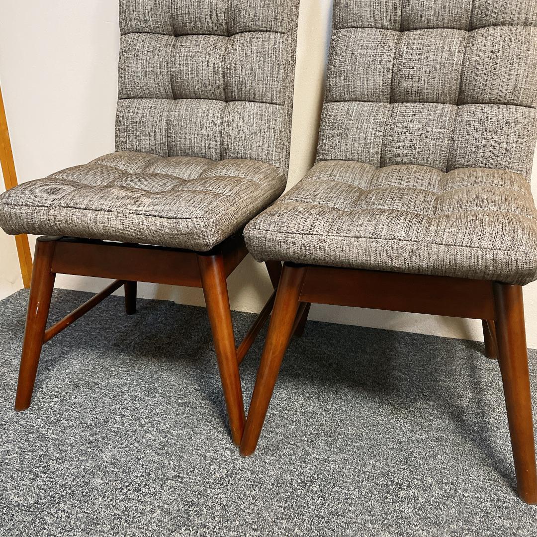 美品 ニトリ 回転式 ダイニングチェア 椅子 2個セット