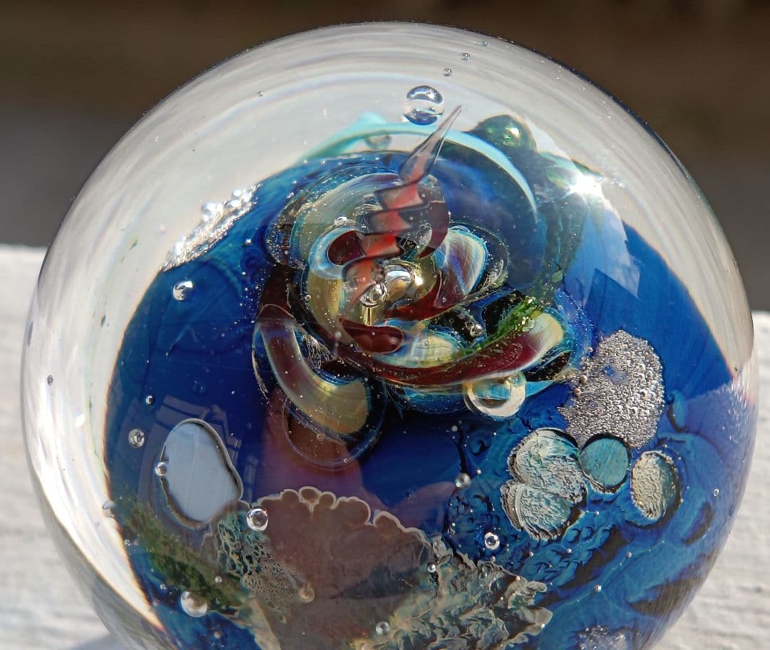 【希少】ジョシュ・シンプソン ガラス作品 Inhabited Planet