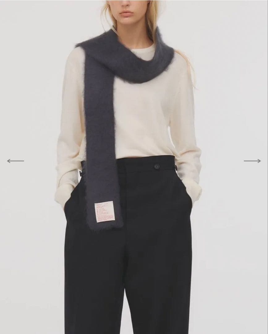 ギフトラッピング未開封ieefarカシミアマフラーS