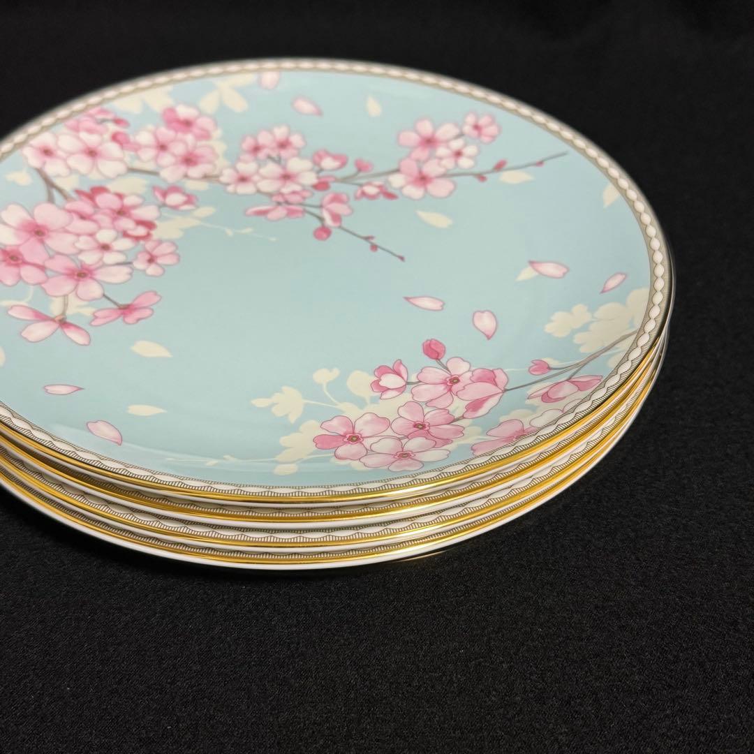 【希少/未使用】ウェッジウッド　スプリングブロッサム　プレート　4枚セット