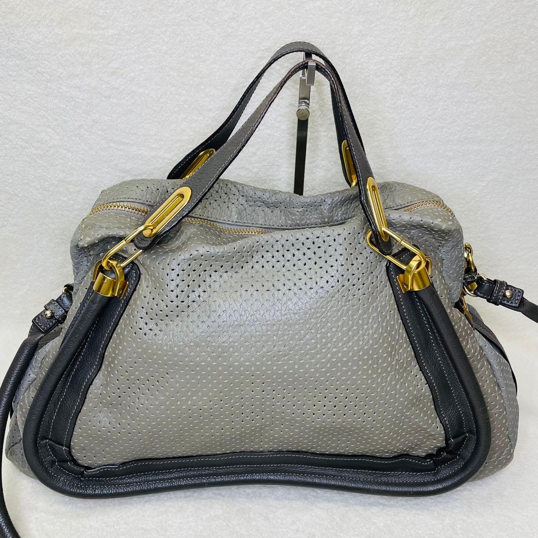 希少Chloe クロエ 2way パラティ ショルダーバッグ パンチング Y2K