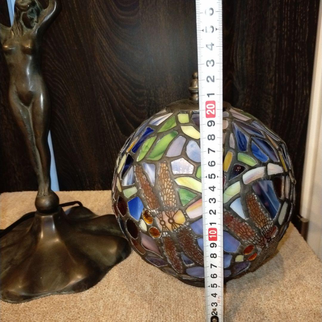 524 ステンドグラス球体ランプ