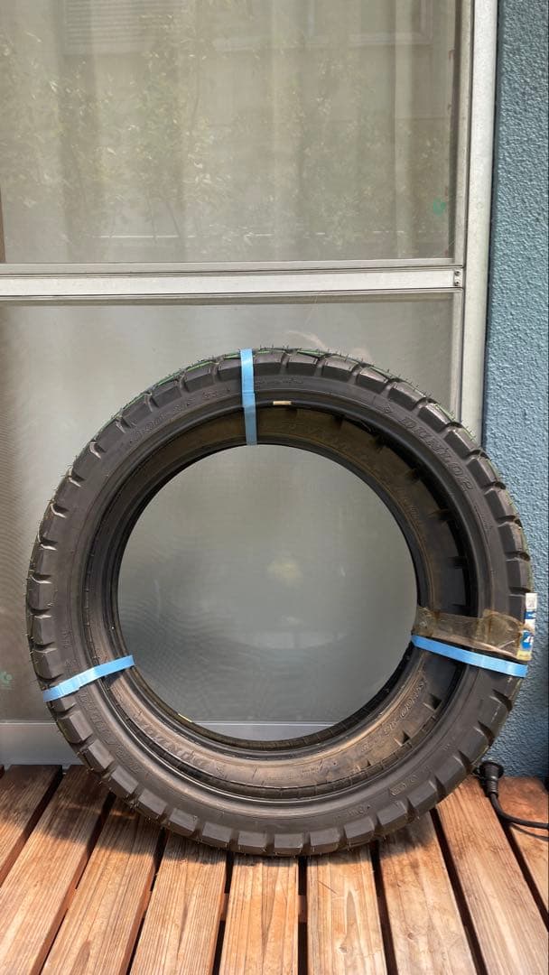 新品前後セットD604 3.00-21 4.60-18ダンロップ