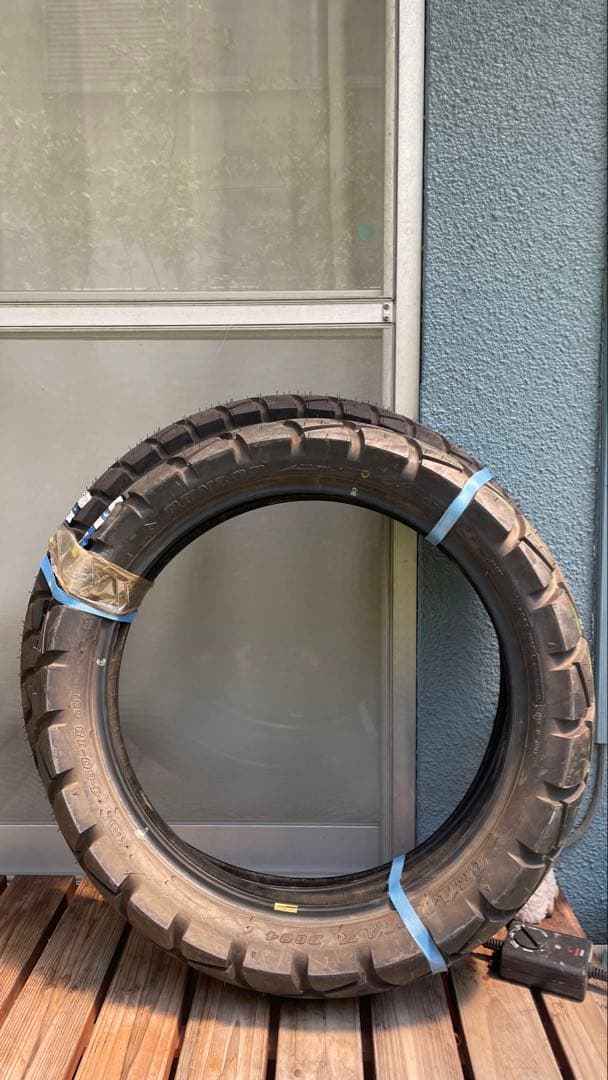 新品前後セットD604 3.00-21 4.60-18ダンロップ