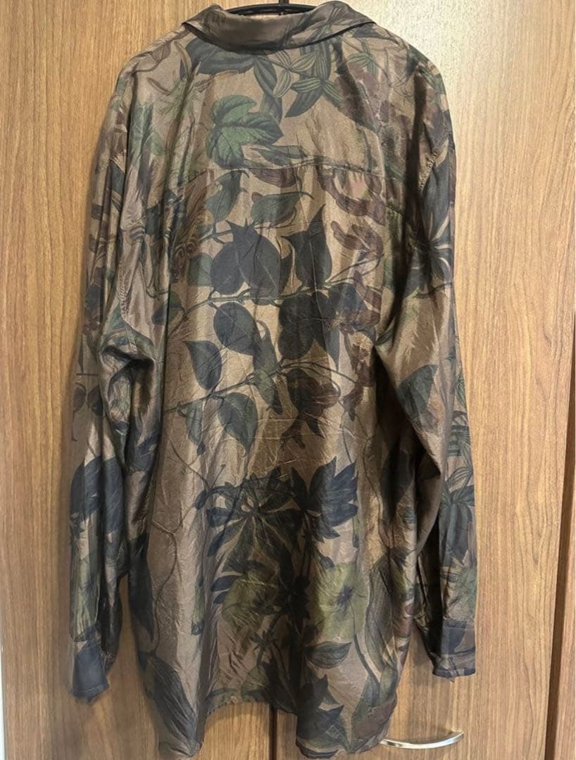 DRIES VAN NOTEN ボタニカルシルクシャツ