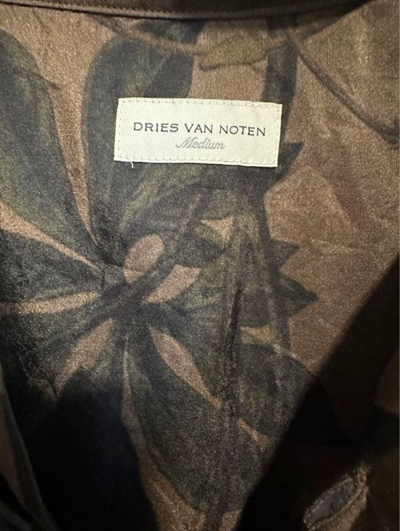 DRIES VAN NOTEN ボタニカルシルクシャツ