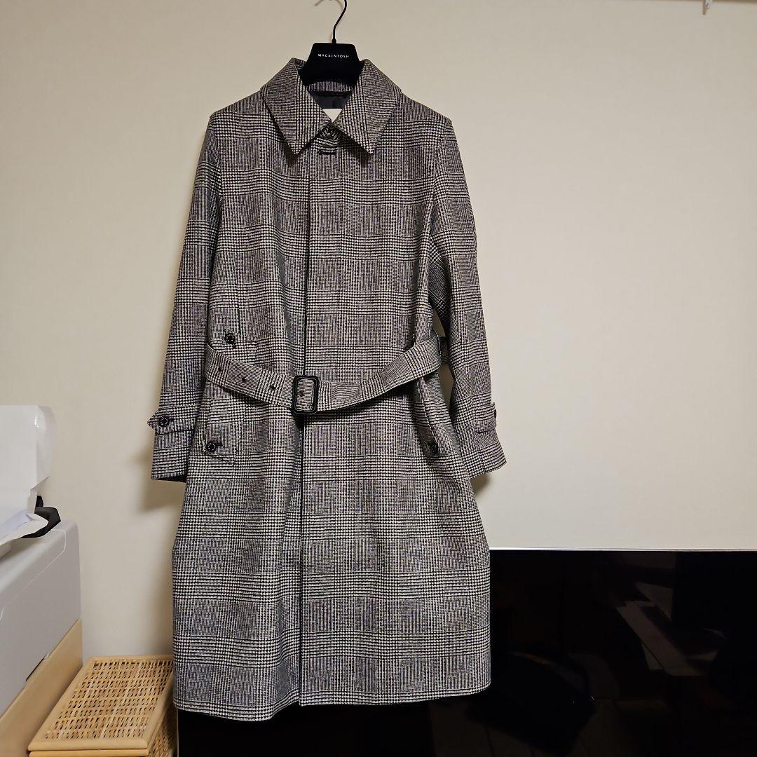 【新品未使用】英国製マッキントッシュ　ウールトレンチコートS34定価約18万円