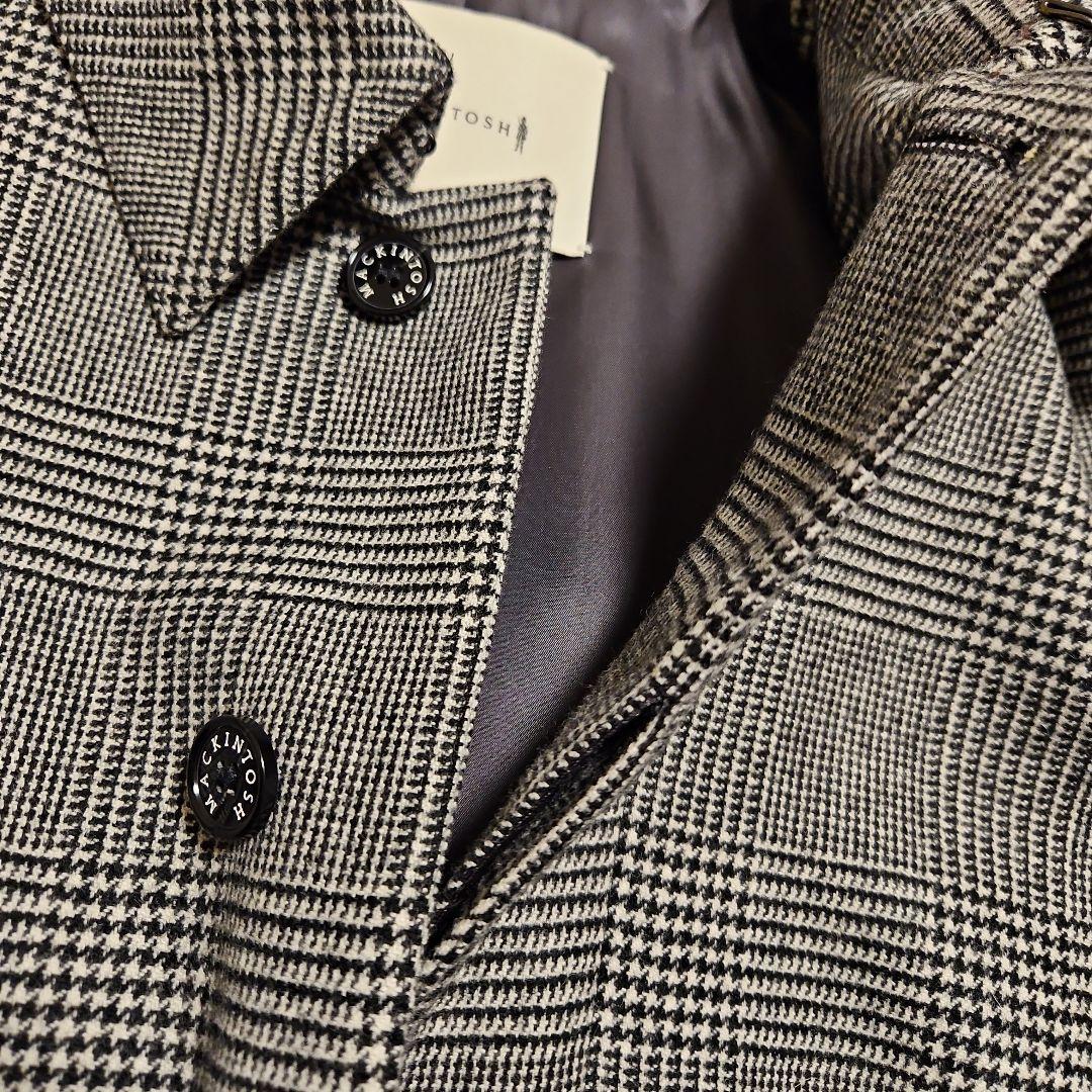 【新品未使用】英国製マッキントッシュ　ウールトレンチコートS34定価約18万円