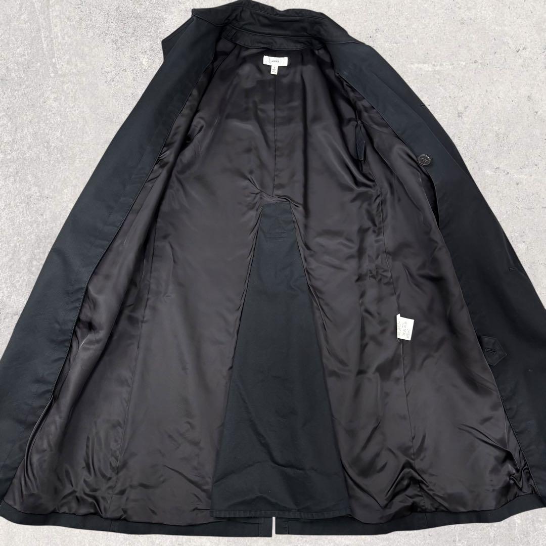 ハイク HYKE トレンチコート 黒 ライナー付 1 S相当 ロング