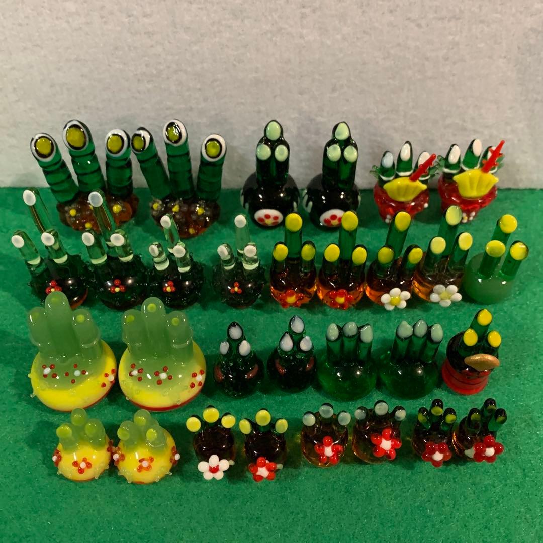 門松　ガラス細工　ミニチュア
