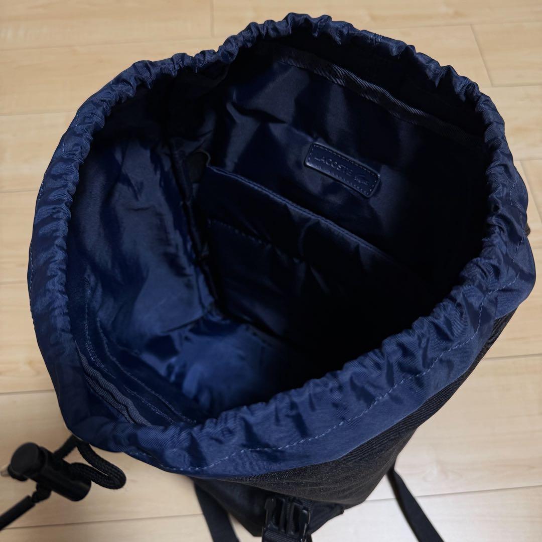 極美品✨ラコステ　リュック　バックパック　フラップ　ワニ刺繍 LACOSTE