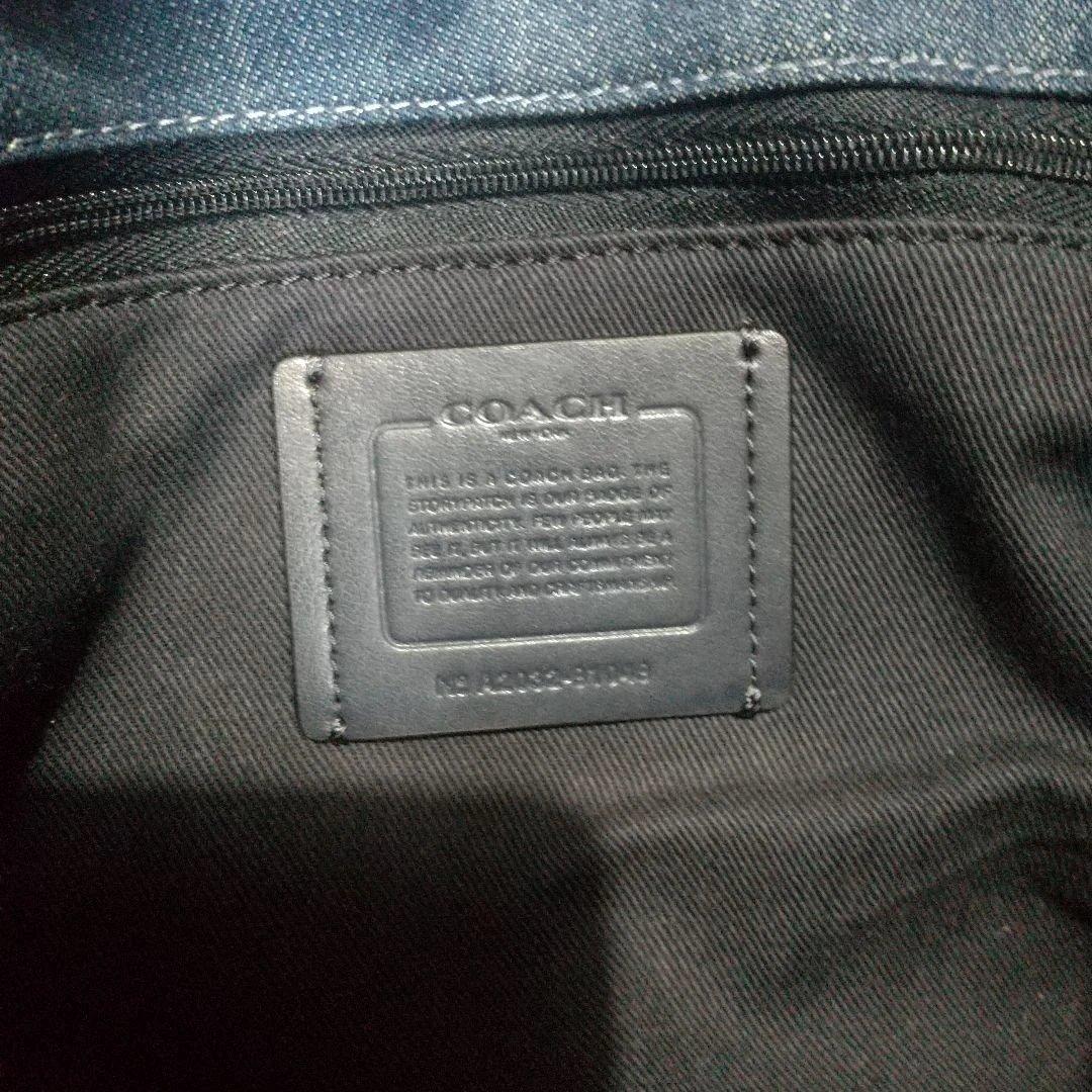 期間限定値下げ COACH デニム花柄トートバッグ 91049