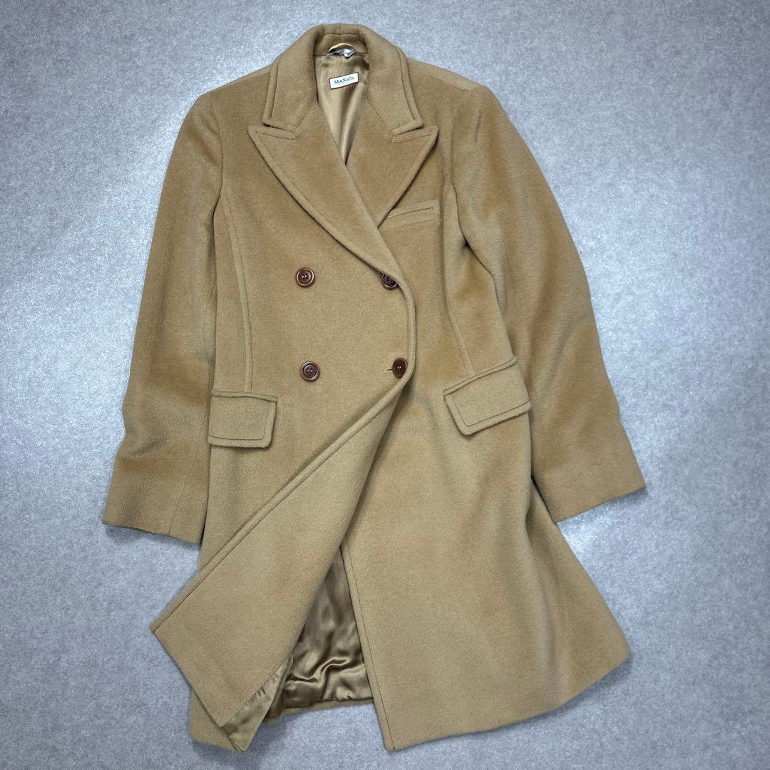 ★美品★MAX&Co. マックスアンドコー ロングコート カシミヤ混