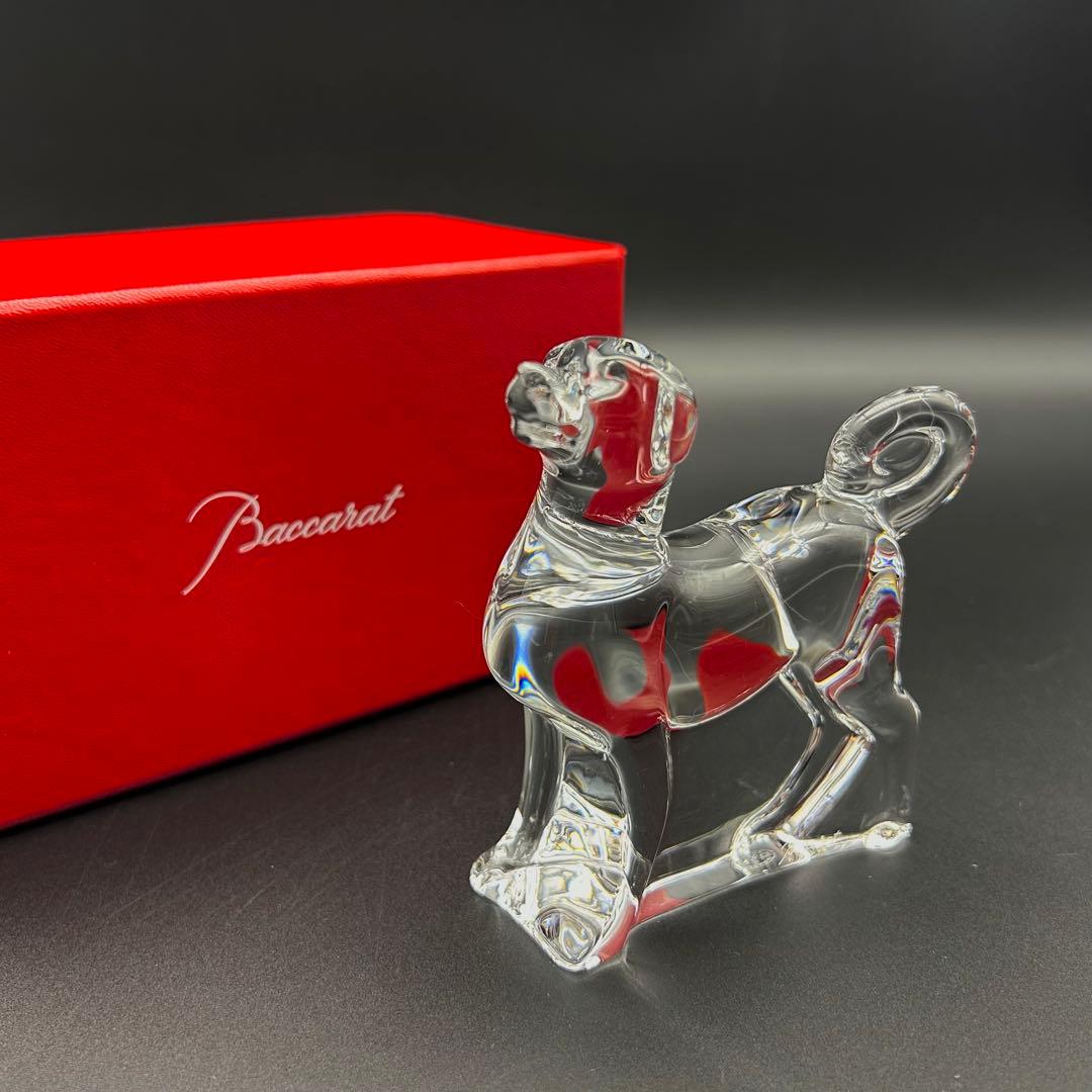 【新品】バカラ　犬　ドック　オブジェ　置物　インテリア　フィギュアリン