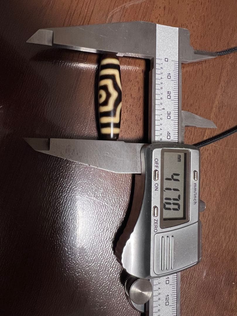 天然瑪瑙 三眼天珠 ネックレス 老天珠風 チベット天珠 長桶型 開運 お守り