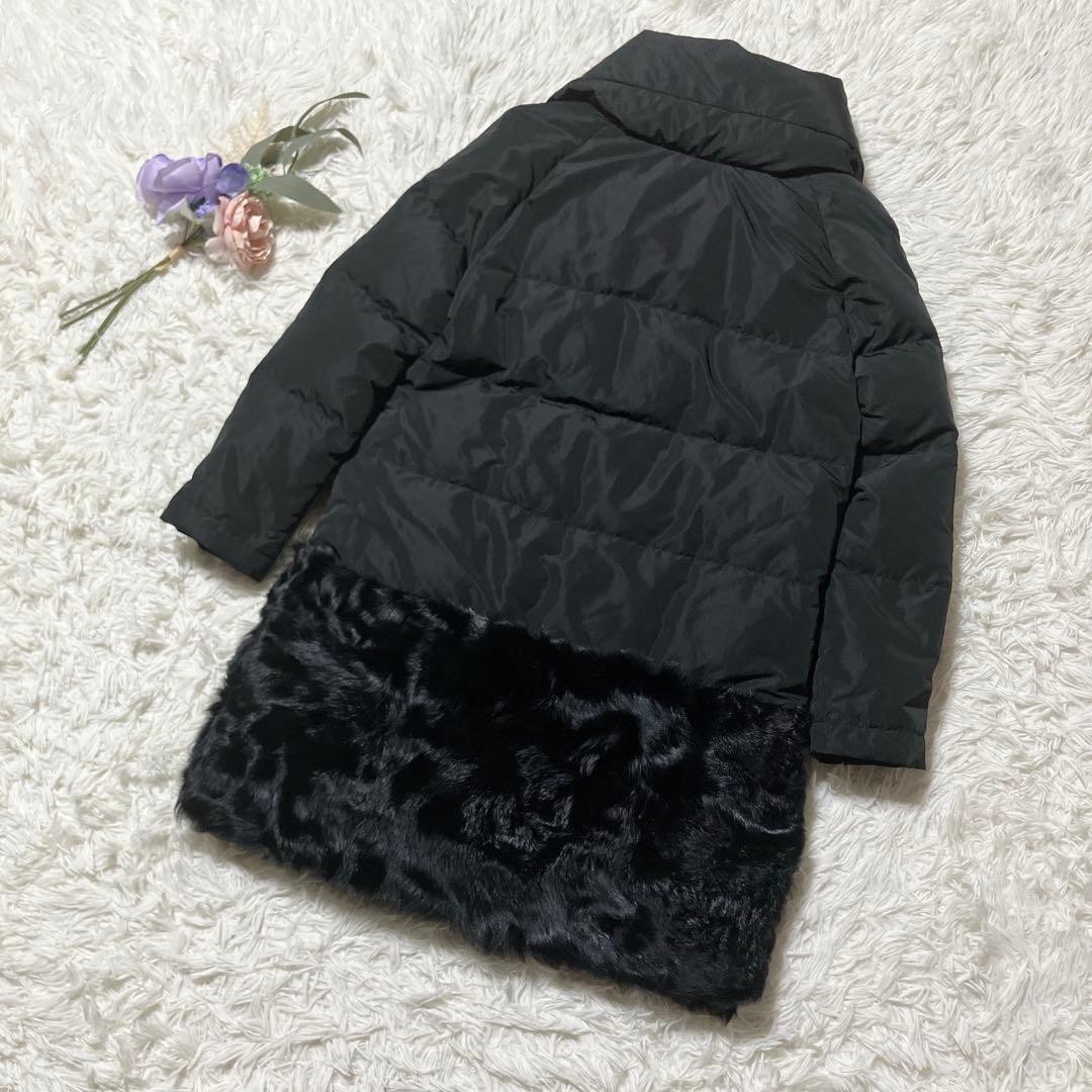 【うさこ】グレースコンチネンタル　ショールカラー　ダウンコート　36