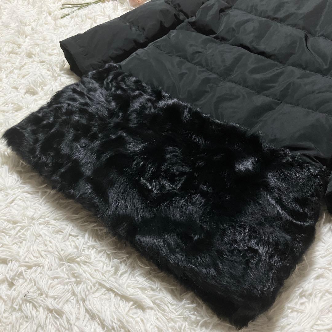 【うさこ】グレースコンチネンタル　ショールカラー　ダウンコート　36