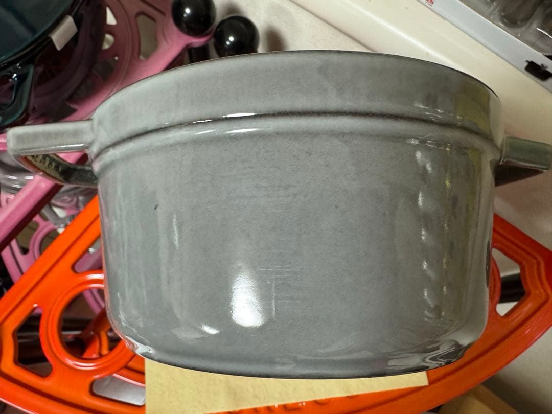 STAUB ココットラウンド16 グレー