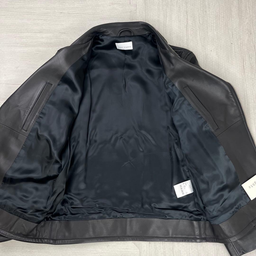 未使用✨ アッパーハイツ ダブルライダースジャケット レザー 1 羊革 M相当