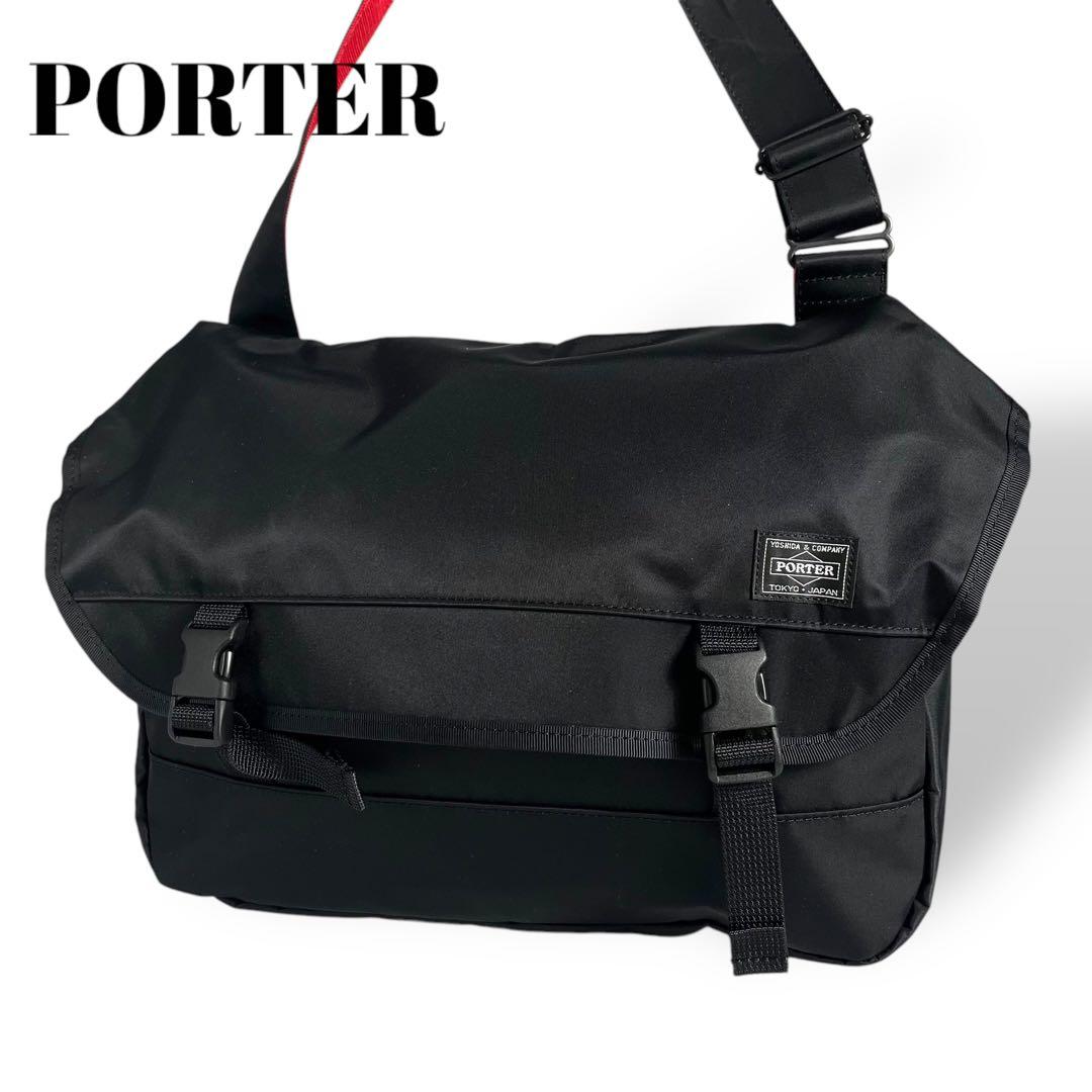 【極美品】ポーター　PORTER メッセンジャー　バッグ　ショルダー　ILS 黒