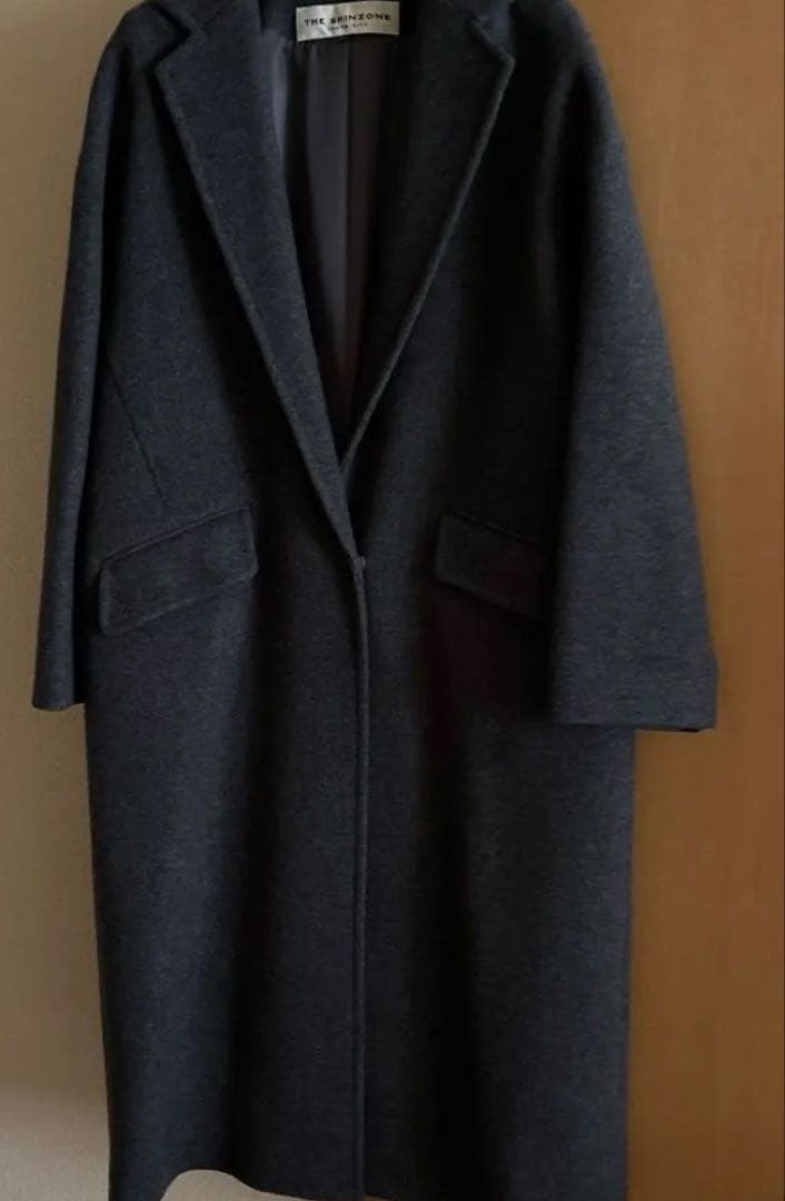 あ*★様 THE SHINZONE グレー ロングコートウールカシミヤ　レディー