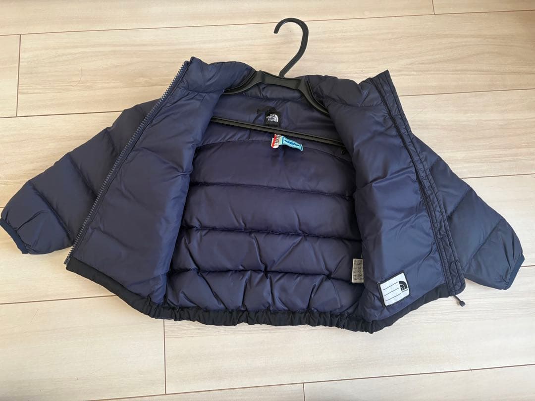 美品　THE NORTH FACE ネイビー　ダウン 90 クリーニング済み