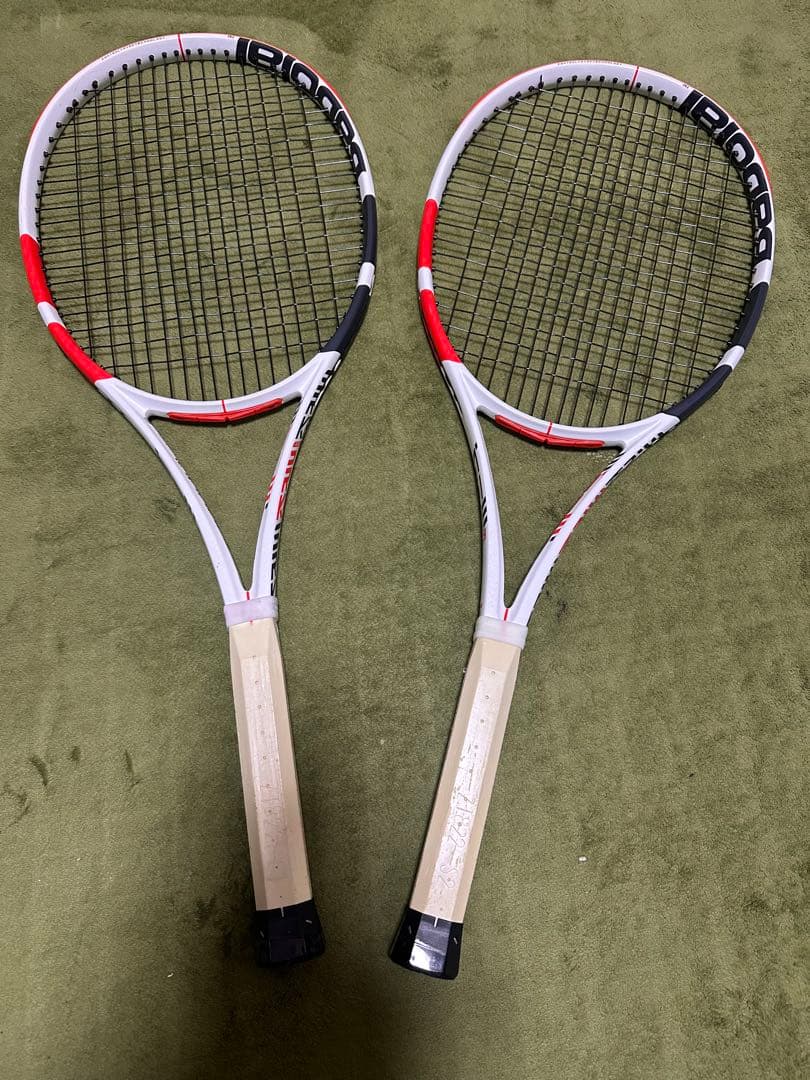 Babolat Pure Strike98 2本セット　新品グリップ付き