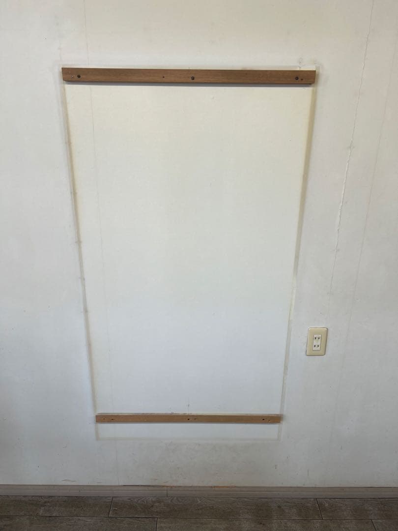 大型木製壁掛け鏡 ブラウン　美容室　鏡　姿見