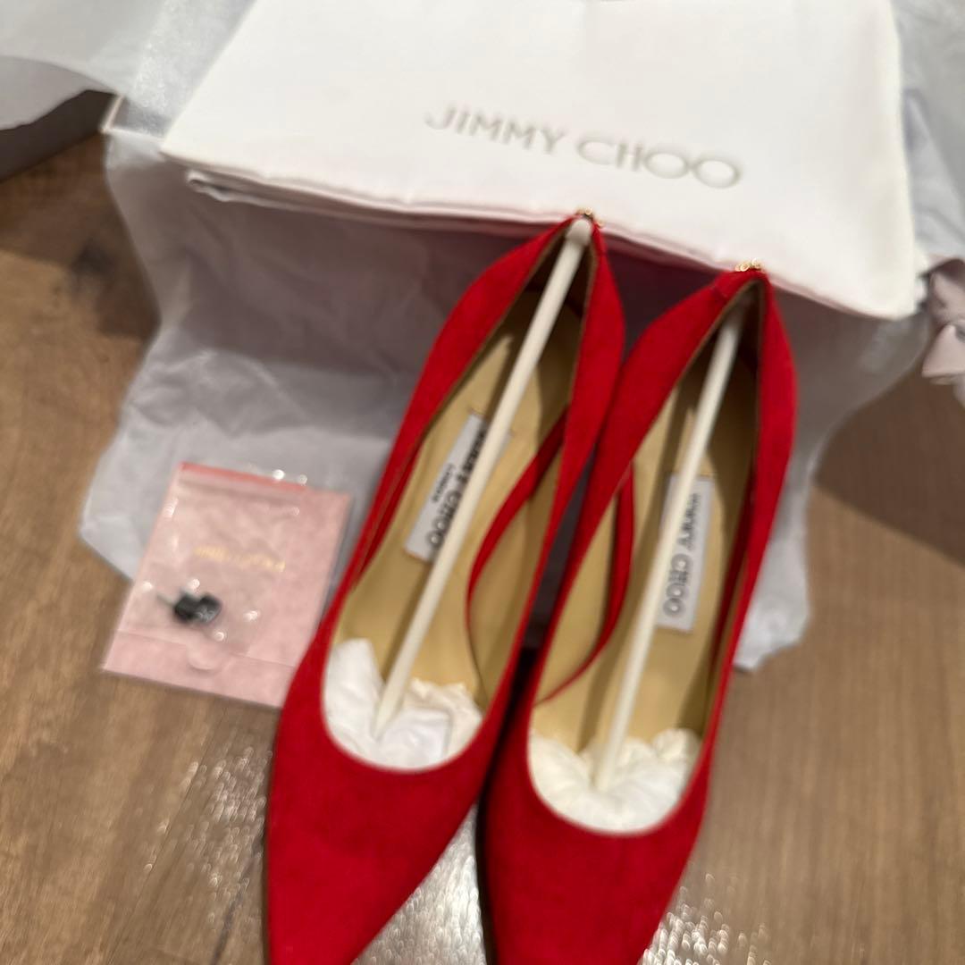新品未使用★JIMMY CHOO スエード ハイヒール
