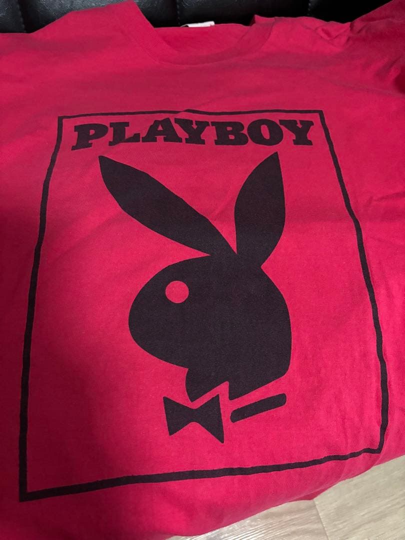 80s〜90s PLAYBOY ピンク ヴィンテージ ロンT sizeXXL