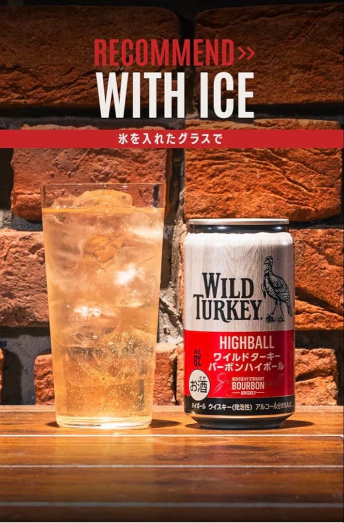 ワイルドターキー バーボン ハイボール アルコール8% 350ml 缶 48本