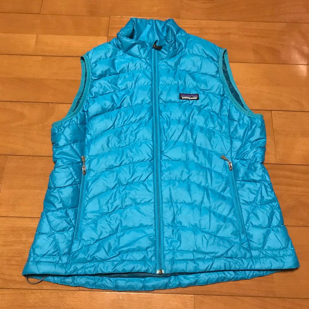 限定レアカラー！パタゴニアダウンベストL/2000年モデルターコイズブルー