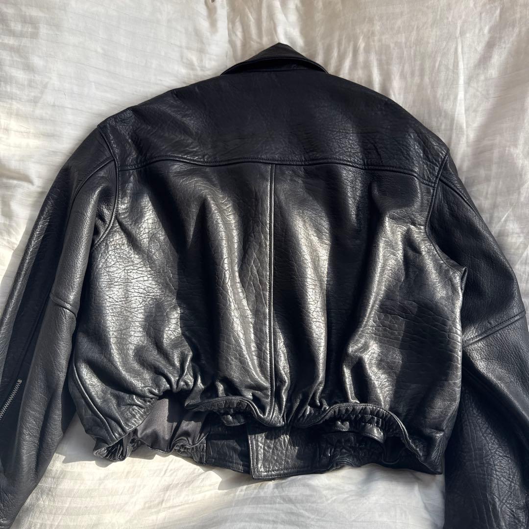 MOUSSY ブラックレザーライダースジャケット限定リミテッドアイテム