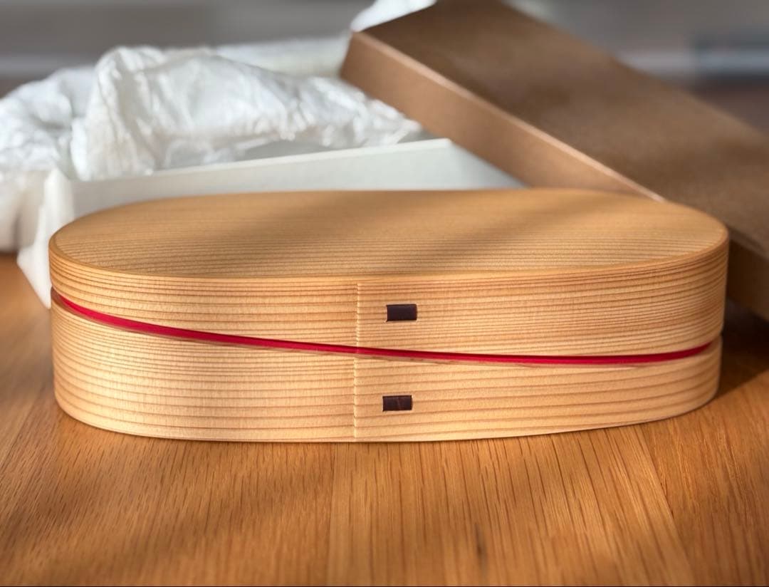 14日まで値下げ中【新品未使用】大館 曲げわっぱ 「軌 MICHI」