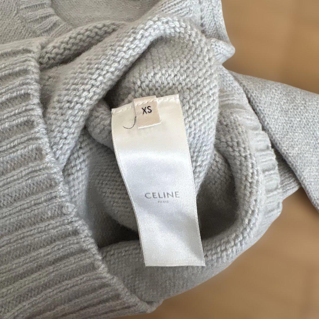 CELINE クルーネック ニット 長袖 ウール100%