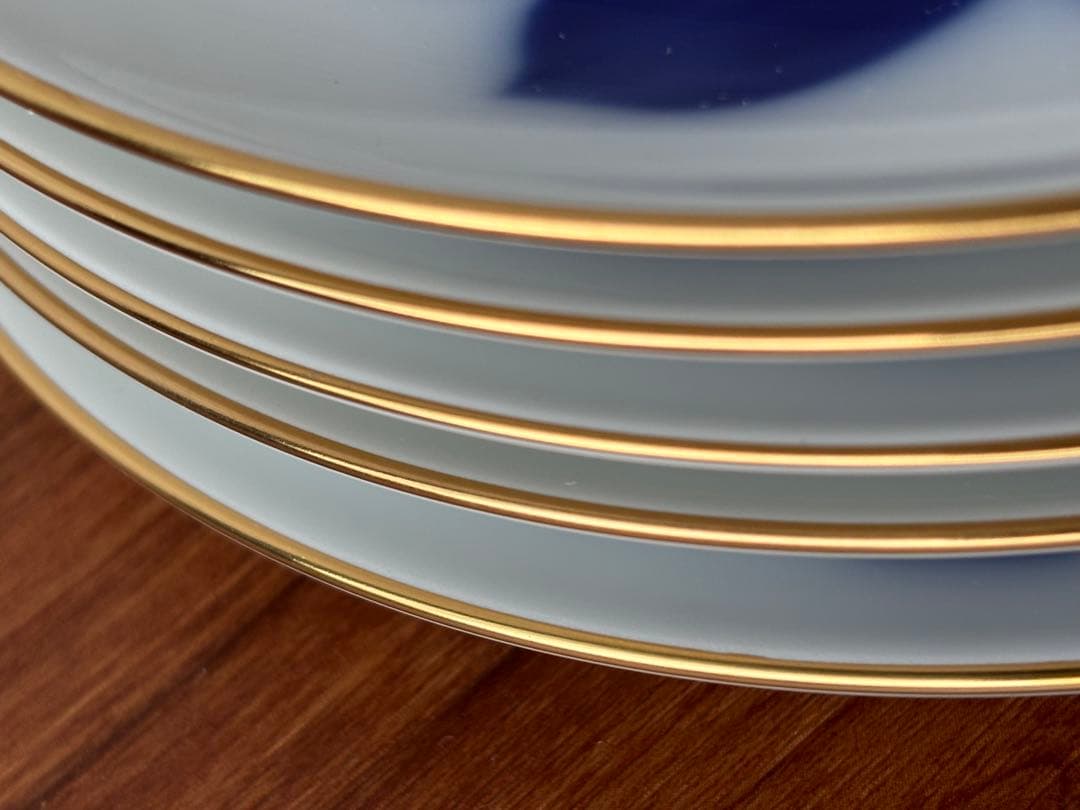 大倉陶園ブルーローズ　カップ&ソーサー6客　お皿16枚27㎝プレート計26セット