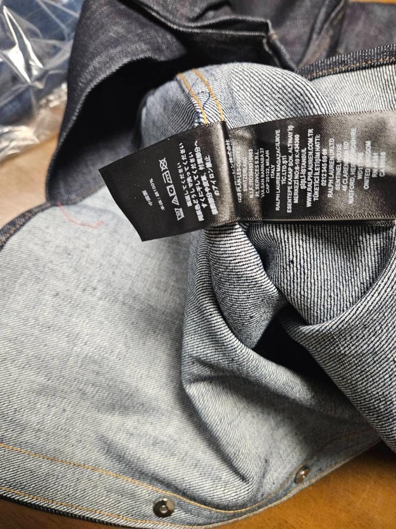 【新品未使用】DOUBLE RRL ダークデニムノンウォッシュ シャツ（L)