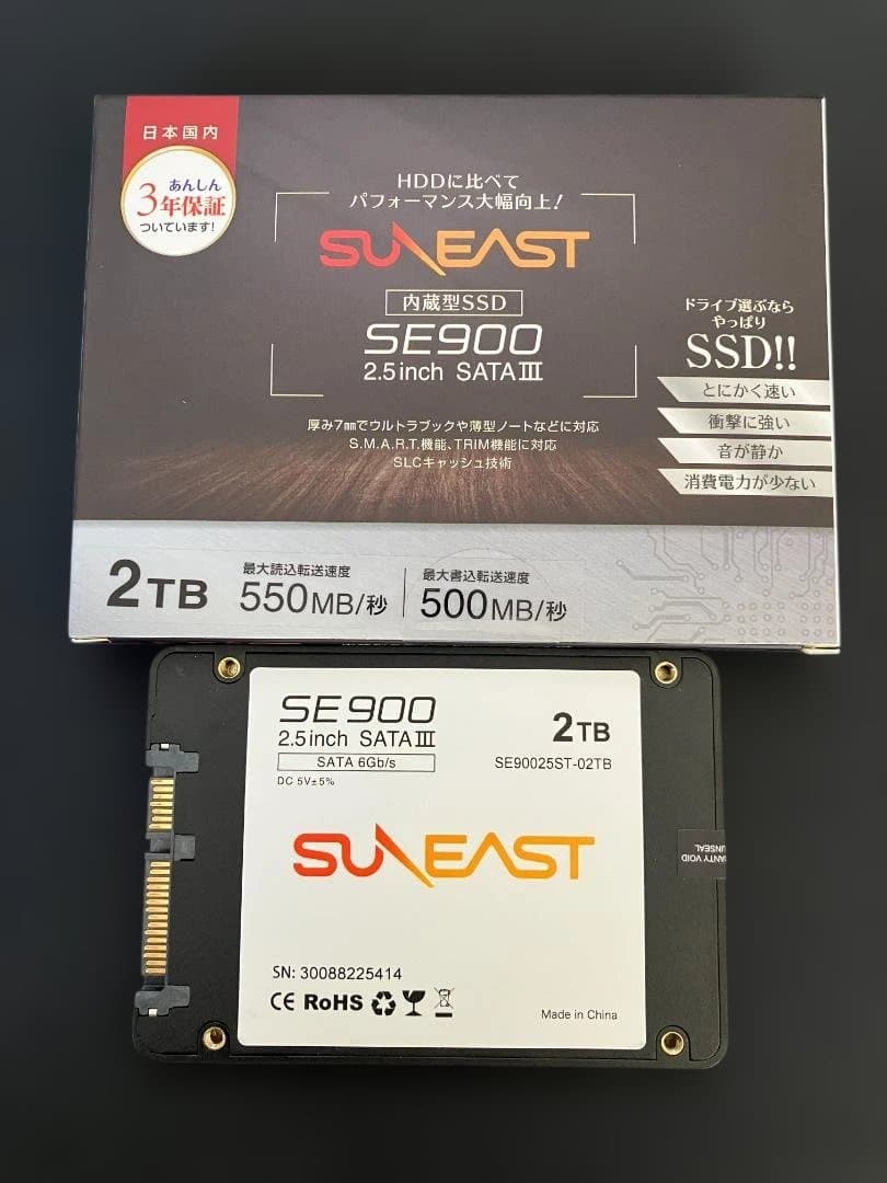 内蔵型SSD SUNEAST SE900 2TB SATA SSD