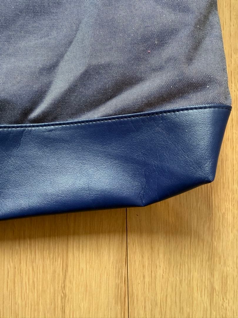 【美品】ファミリア familiar レッスンバッグ 神戸本店限定 デニムバッグ