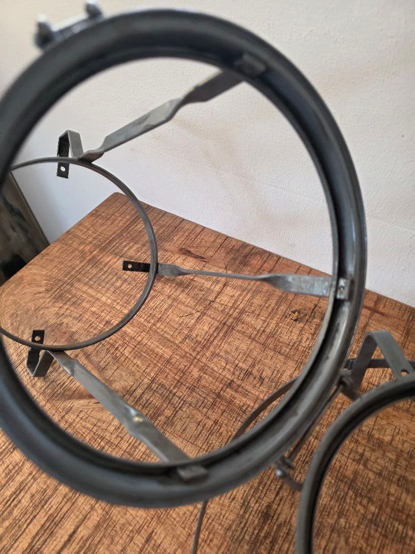 激レア　アラジン8型ブルーグレーヒネリ　フレーム　部品　ビンテージストーブ