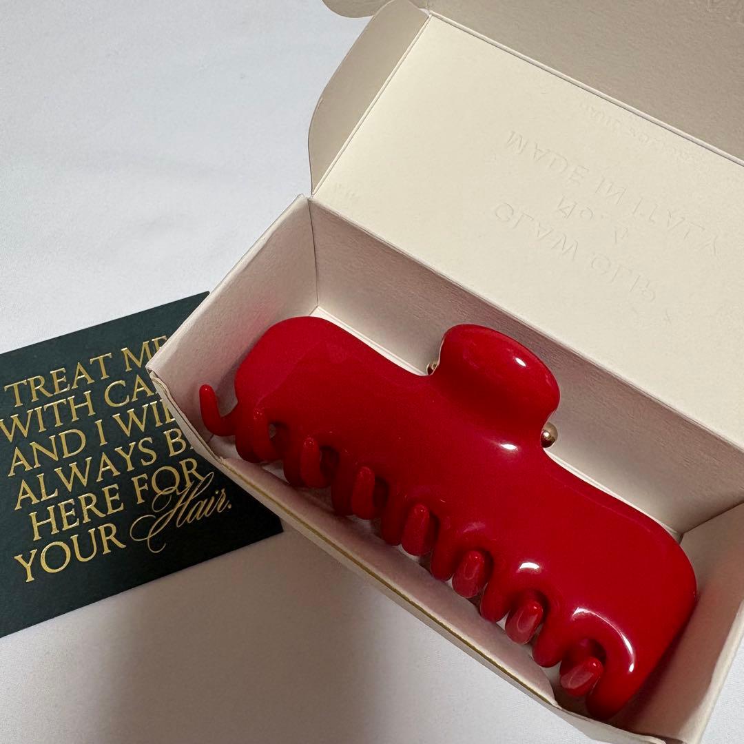 【Undo Hairware】No. 4 Claw クリップ　イタリア製　ロッソ