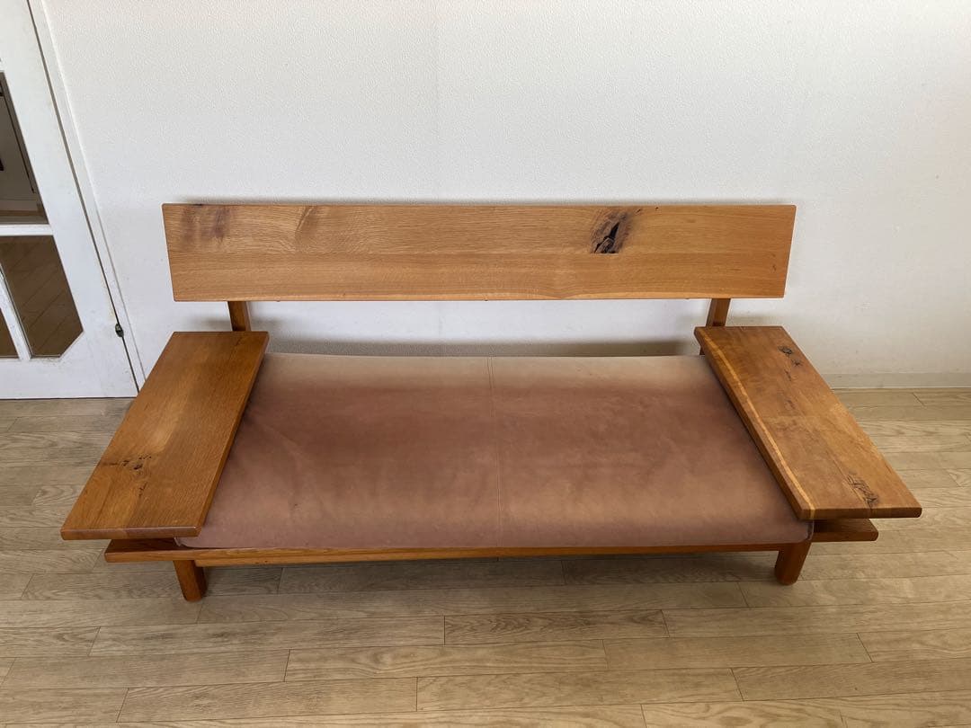 飛騨産業　森のことば　オーク無垢　ソファ（両肘付）クッション無　2000年代初期