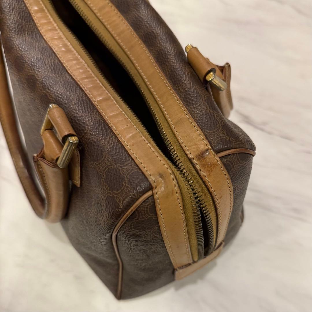 セリーヌ トリオンフ　ミニボストンバッグ マカダム柄 ヴィンテージ