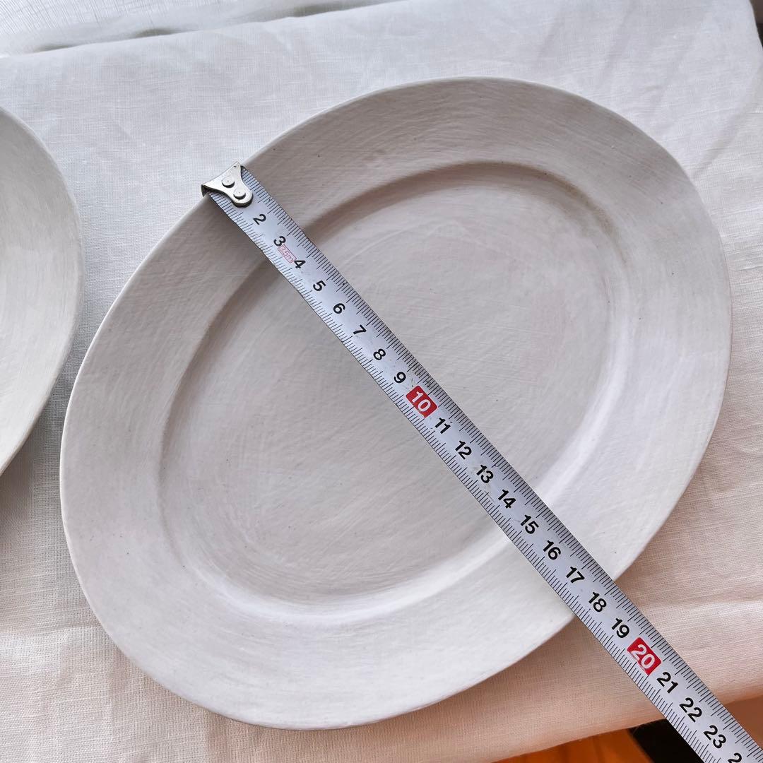 児玉修治さん　オーバル 皿 カンヴァス2枚セット