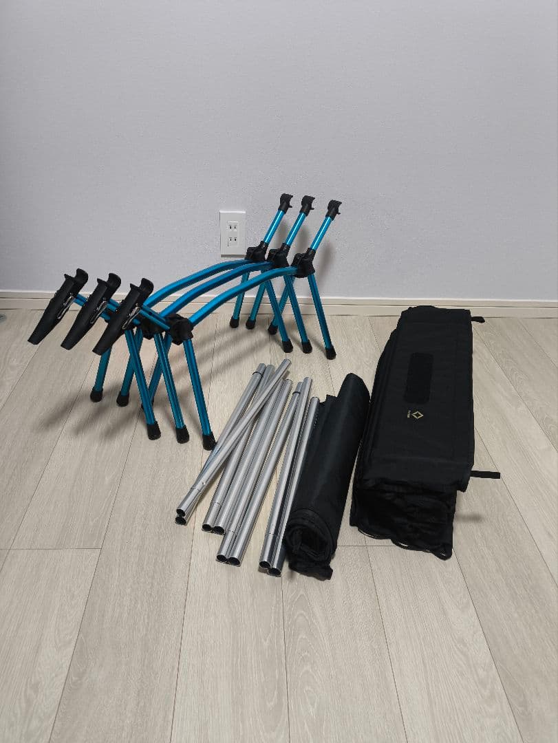 【訳アリ】ヘリノックスフィールドテーブル＋　コットセット