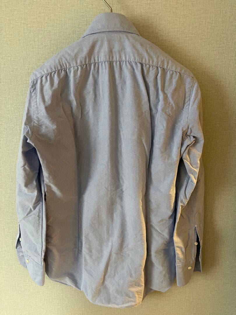 イングレーゼ　シャツ　サックス　オックスフォード　サイズ３７　シャロン購入